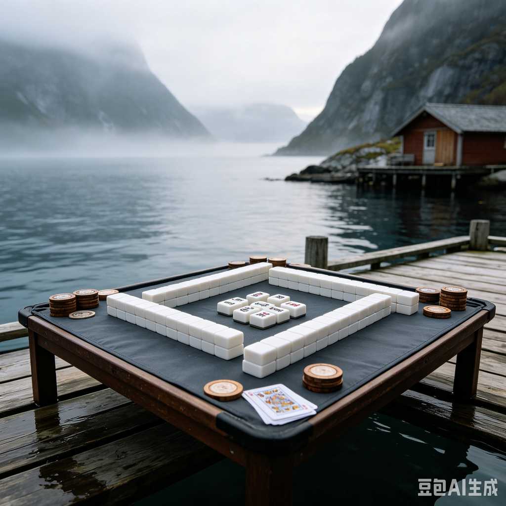 wooden mahjong set