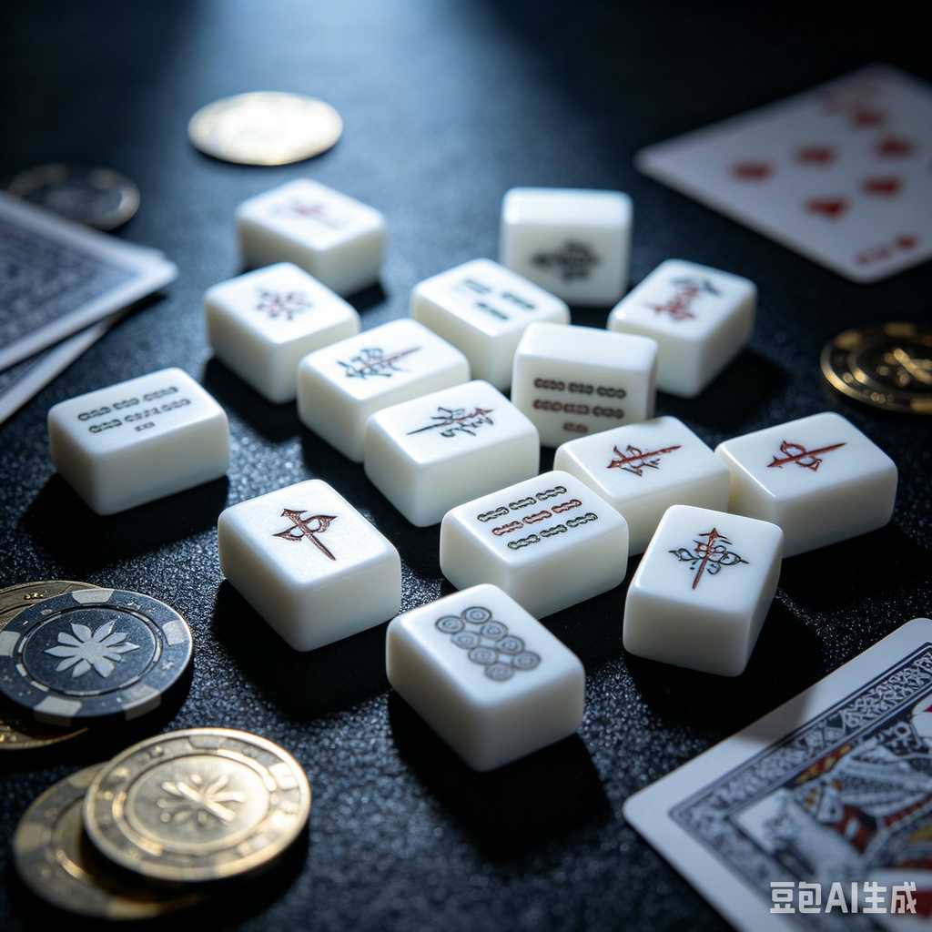 blue crystal mahjong set